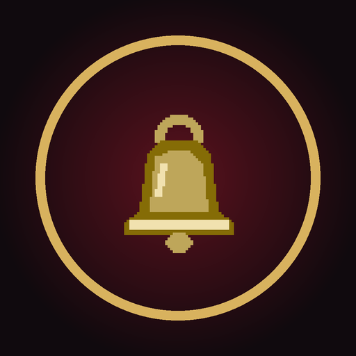 The Vamspire app icon: a golden bell inside a gold ring